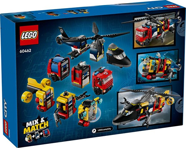 LEGO City Helikopter İtfaiye Kamyonu ve Denizaltı Karışımı 60462