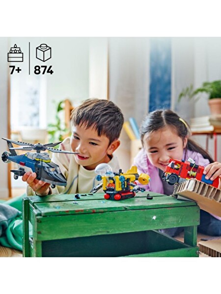 LEGO City Helikopter İtfaiye Kamyonu ve Denizaltı Karışımı 60462