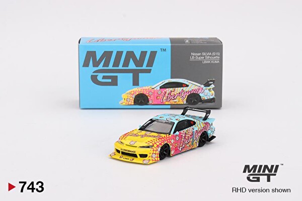 Mini GT Nissan LB-Super Silhouette S15 Silvia LBWK Kuma Oyuncak Araba 743