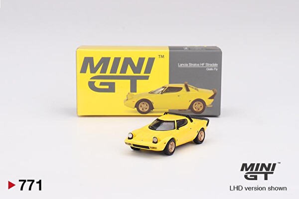 Mini GT Lancia Stratos HF Stradale Giallo Fly Oyuncak Araba 771