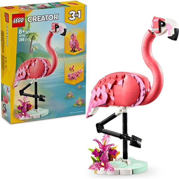 LEGO Creator 3’ü 1 Arada Vahşi Hayvanlar: Pembe Flamingo 31170
