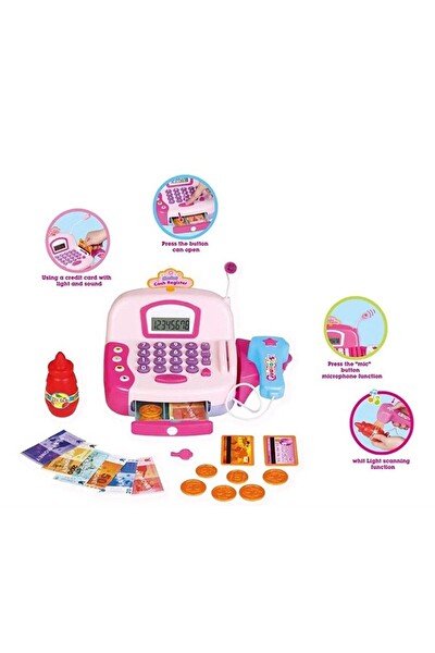 Vardem Mikrofonlu Işıklı ve Sesli Yazar Kasa HUA-66031