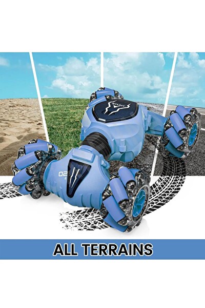 Vardem Bilekten Kontrol Uzaktan Kumandalı Full Fonksiyon Mavi Şarjlı Oyuncak Araba S8908