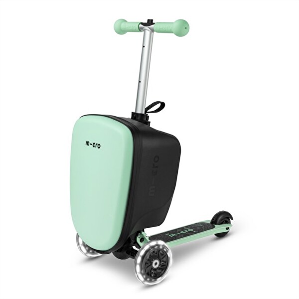 Micro Scooter Micro Ride On Luggage Junior Mint Yeşil Katlanır Scooter Bagaj Çanta