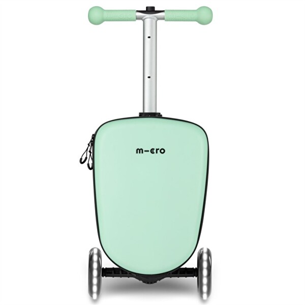 Micro Scooter Micro Ride On Luggage Junior Mint Yeşil Katlanır Scooter Bagaj Çanta