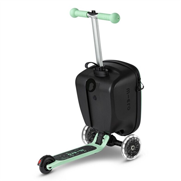 Micro Scooter Micro Ride On Luggage Junior Mint Yeşil Katlanır Scooter Bagaj Çanta
