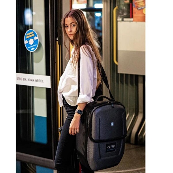 Micro Scooter Ride On Luggage Siyah 4.0 Bagaj Çocuk Valiz