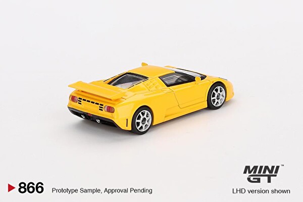 Mini GT Bugatti EB110 Super Sport Giallo Bugatti Oyuncak Araba 866