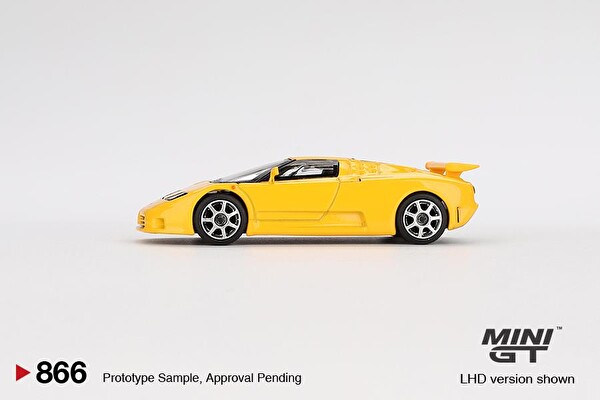 Mini GT Bugatti EB110 Super Sport Giallo Bugatti Oyuncak Araba 866