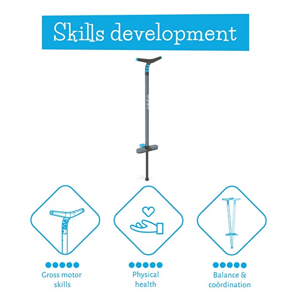 Chillafish Poogi Pogo Stick Mavi Genç