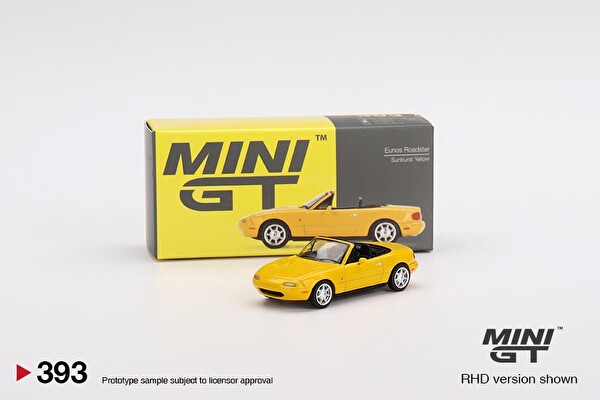 Mini GT Eunos Roadster Sunburst Yellow Oyuncak Araba 393
