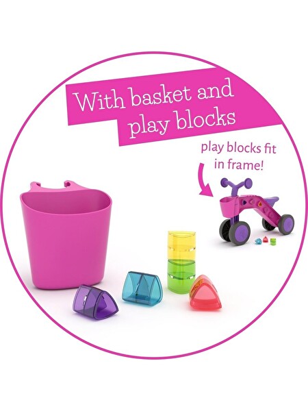 Chillafish Itsibitsi Bloklar Bin Sür Fuşya Denge Bisikleti