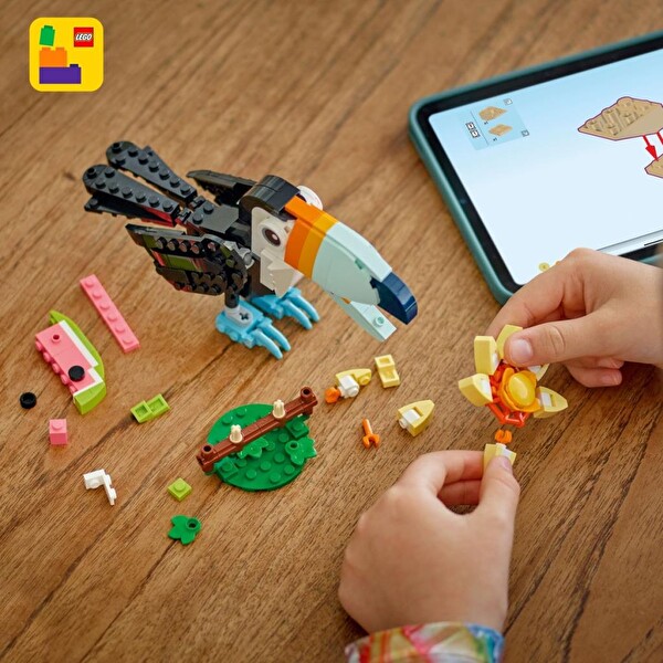 LEGO Creator 3'ü 1 Arada Vahşi Hayvanlar: Tropikal Tukan Kuşu 31173