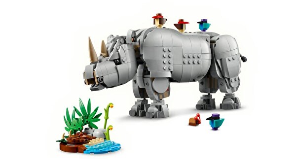LEGO Creator Vahşi Hayvanlar: Muhteşem Gergedan ile Kuşlar 31171