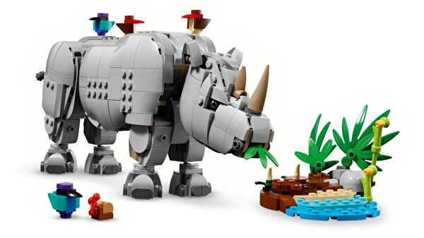LEGO Creator Vahşi Hayvanlar: Muhteşem Gergedan ile Kuşlar 31171