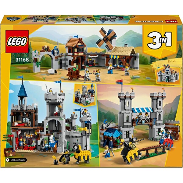 LEGO Creator 3'ü 1 Arada Orta Çağ Atlı Şövalye Kalesi 31168