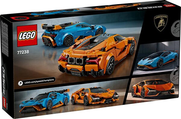 LEGO Speed Champions Lamborghini Revuelto ve Huracán STO 77238