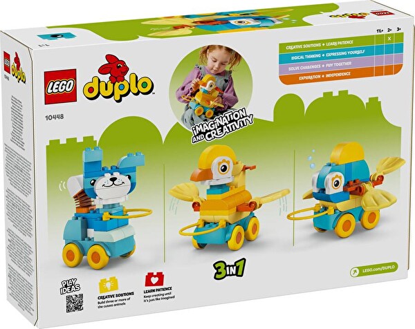 LEGO Duplo 3’ü 1 Arada Tekerlekli Hayvanlar 10448
