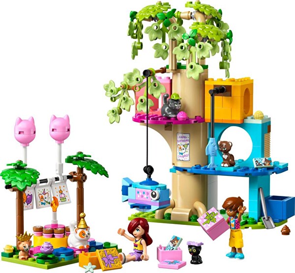 LEGO Friends Kedi Doğum Günü Partisi ve Ağaç Ev 42666