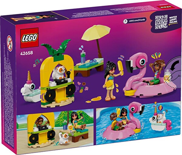 LEGO Friends Tek Boynuzlu At ve Flamingo Havuz Partisi 42658