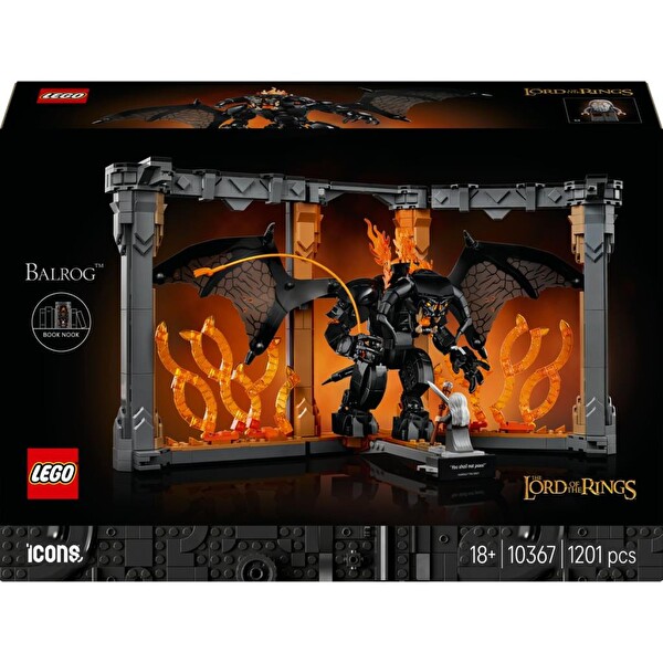 LEGO Icons Yüzüklerin Efendisi: Balrog Kitaplık Dekoru 10367