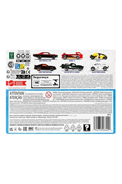 Hot Wheels Efsane Temalı Çoklu Oyuncak Arabalar JBY78