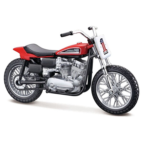 Harley-Davidson 1972 XR750 Racing Bike 1:18 Oyuncak Motosiklet