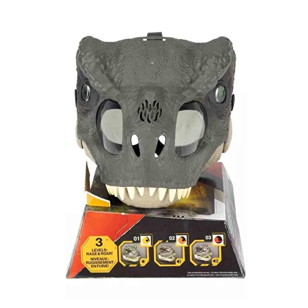 Jurassic World Rebirth Işıklı - Sesli T-Rex Dinozor Maskesi Figür Oyuncak JCH04