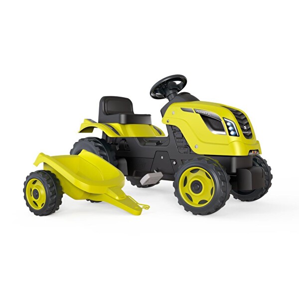 Smoby XL Römorklu Pedallı Traktör - Yeşil 710130