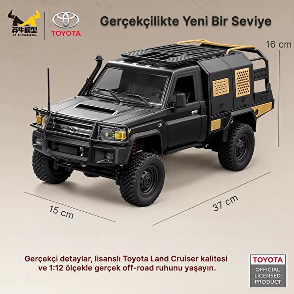 MN Model MN82S 1/12 Supertourer Toyota Land Cruiser LC79 4WD Crawler Offroad Truck RC Model Uzaktan Kumandalı Araba