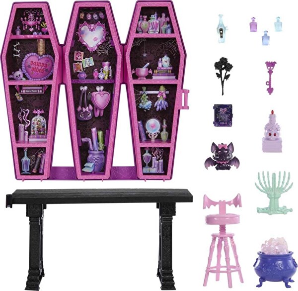 Monster High Draculaura'nın Gizli İksirler Odası Oyun Seti JBF15