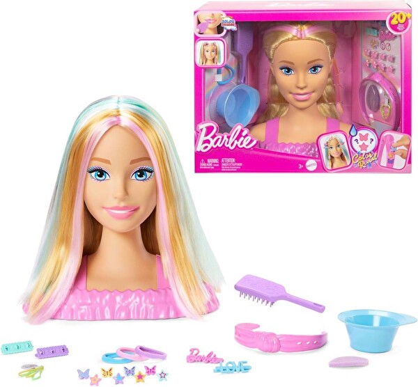 Barbie Saç Tasarımı Büstü Oyun Seti JFG81