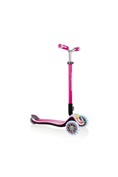 Globber Elite Prime Full Işıklı Pembe Çocuk Scooter