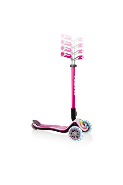 Globber Elite Prime Full Işıklı Pembe Çocuk Scooter