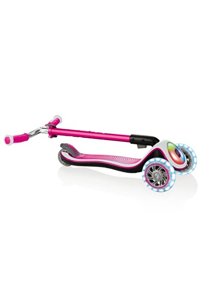 Globber Elite Prime Full Işıklı Pembe Çocuk Scooter