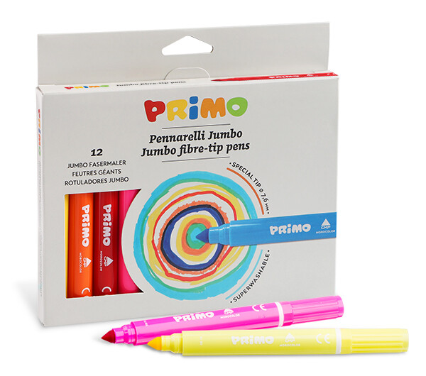 Yıkanabilir Jumbo Keçeli Kalem - 12 Renk