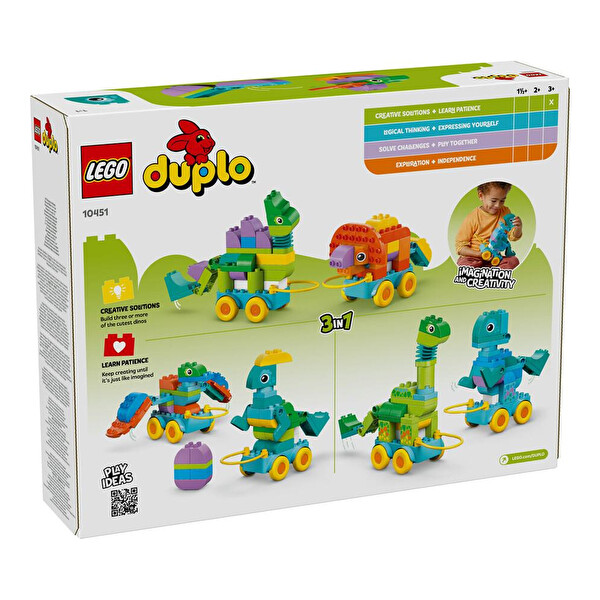 LEGO Duplo 3’ü 1 Arada Tekerlekli Dinozorlar 10451