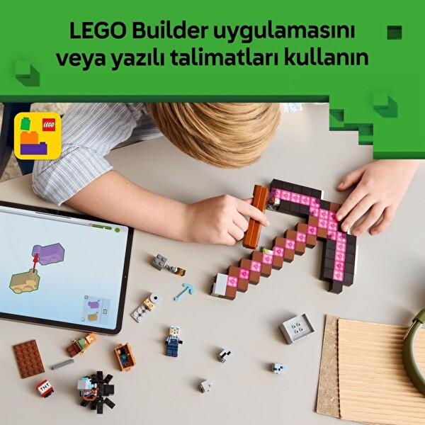 LEGO Minecraft Kazma Madeni 21277