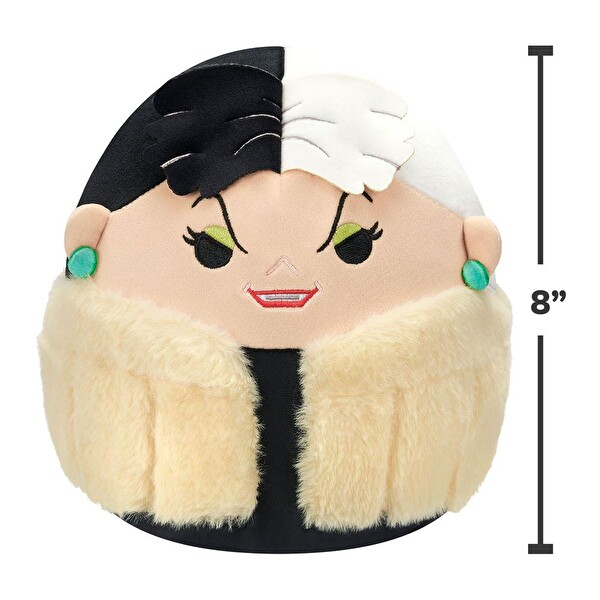 Squishmallows Disney Villains Serisi Cruella de Vil 20 CM Peluş Oyuncak DI00910