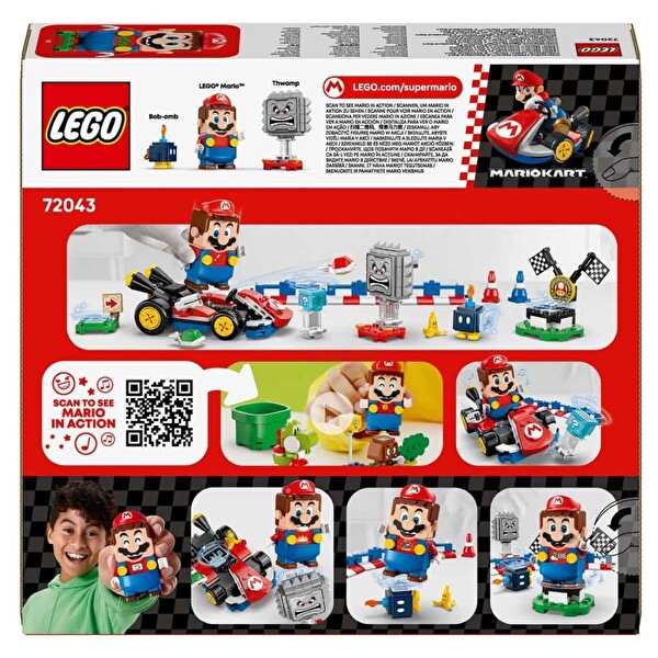 LEGO Super Mario: Mario Kart İnteraktif Mario ve Standart Kart 72043