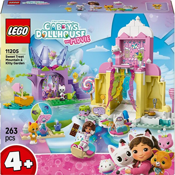 LEGO Gabby’s Dollhouse Tatlı Şekerleme Dağı ve Kedi Bahçesi 11205