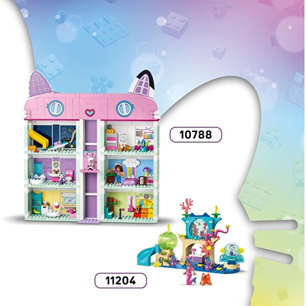 LEGO Gabby’s Dollhouse Tatlı Şekerleme Dağı ve Kedi Bahçesi 11205