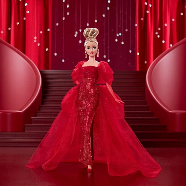 Barbie 80.Yıl Özel Koleksiyon Bebeği - Sarışın JBJ17