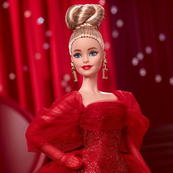 Barbie 80.Yıl Özel Koleksiyon Bebeği - Sarışın JBJ17