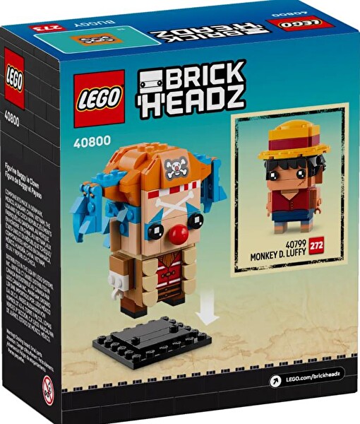 LEGO Brickheadz One Piece Buggy the Clown Figure 40800