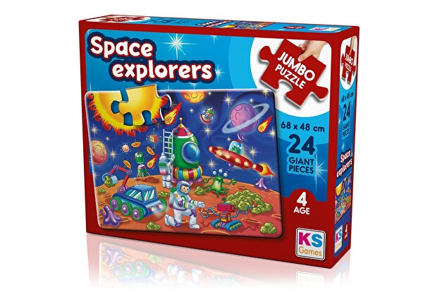 KS Games 24 Parça Jumbo Puzzle - Space Explorers