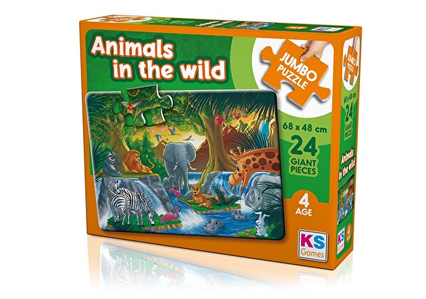KS Games 24 Parça Jumbo Puzzle - Animal in The Wild