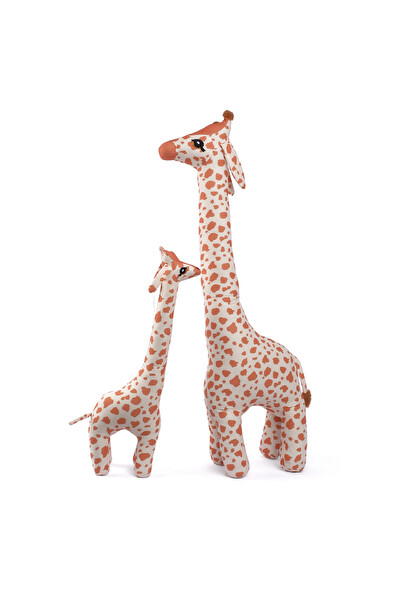Rozitoys Peluş Zürafa 2’li Set Büyük ve Orta Boy Uyku Arkadaşı Dekoratif Hediyelik Oyuncak