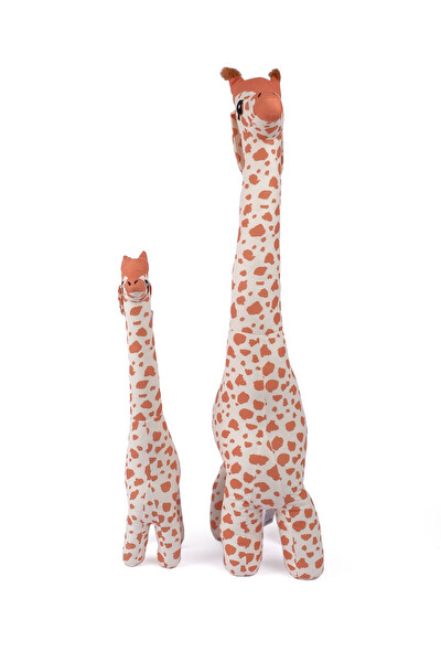 Rozitoys Peluş Zürafa 2’li Set Büyük ve Orta Boy Uyku Arkadaşı Dekoratif Hediyelik Oyuncak