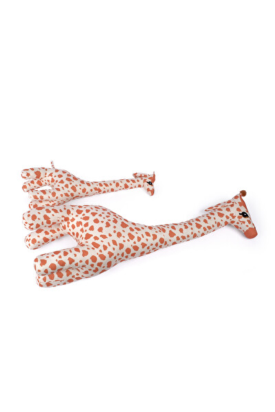 Rozitoys Peluş Zürafa 2’li Set Büyük ve Orta Boy Uyku Arkadaşı Dekoratif Hediyelik Oyuncak